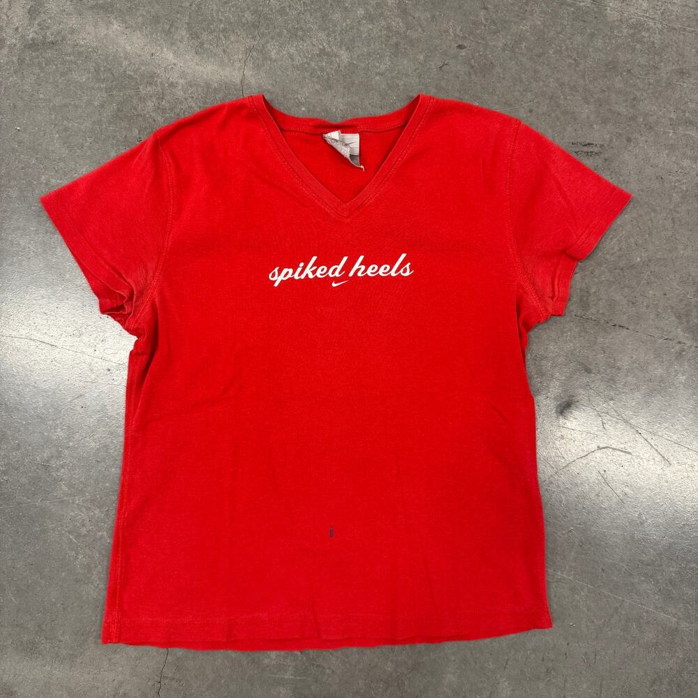 Vintage Y2K Nike Spike Lee Spiked Heels Volleyball Graphic Tee Red XL